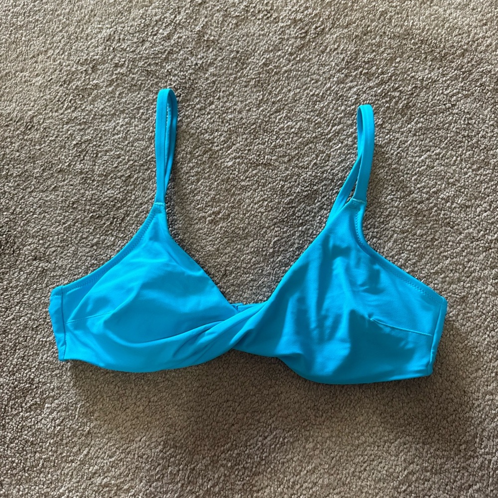 Aerie blue bikini top